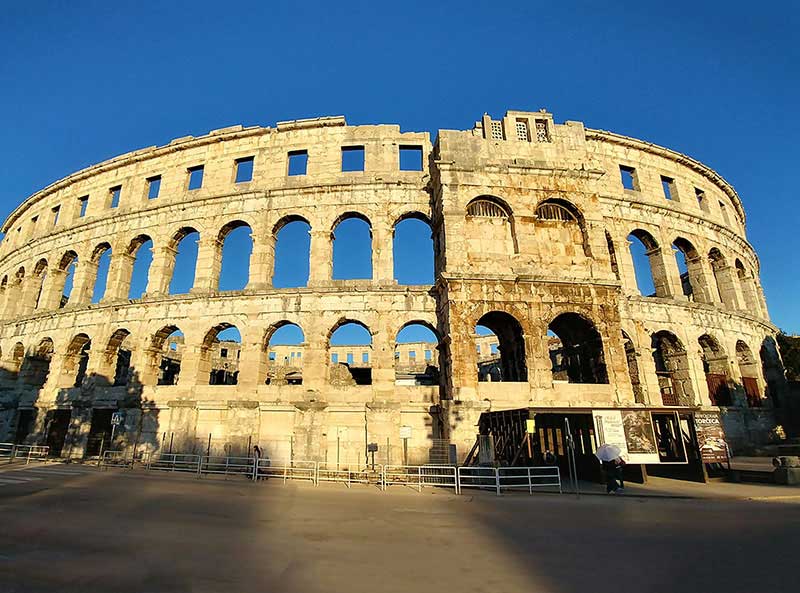  The Pula Amphitheatre in Croatia