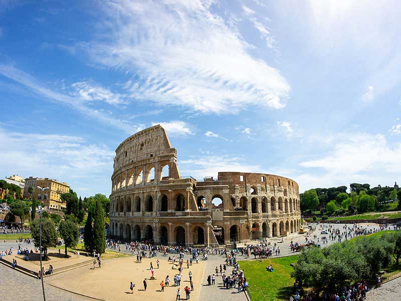 The Colosseum in Rome, Italy